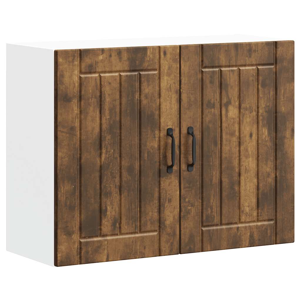 Keukenbovenkast Lucca bewerkt hout gerookt eikenkleurig is nu te koop bij PeponiXL, paradijselijk wonen!