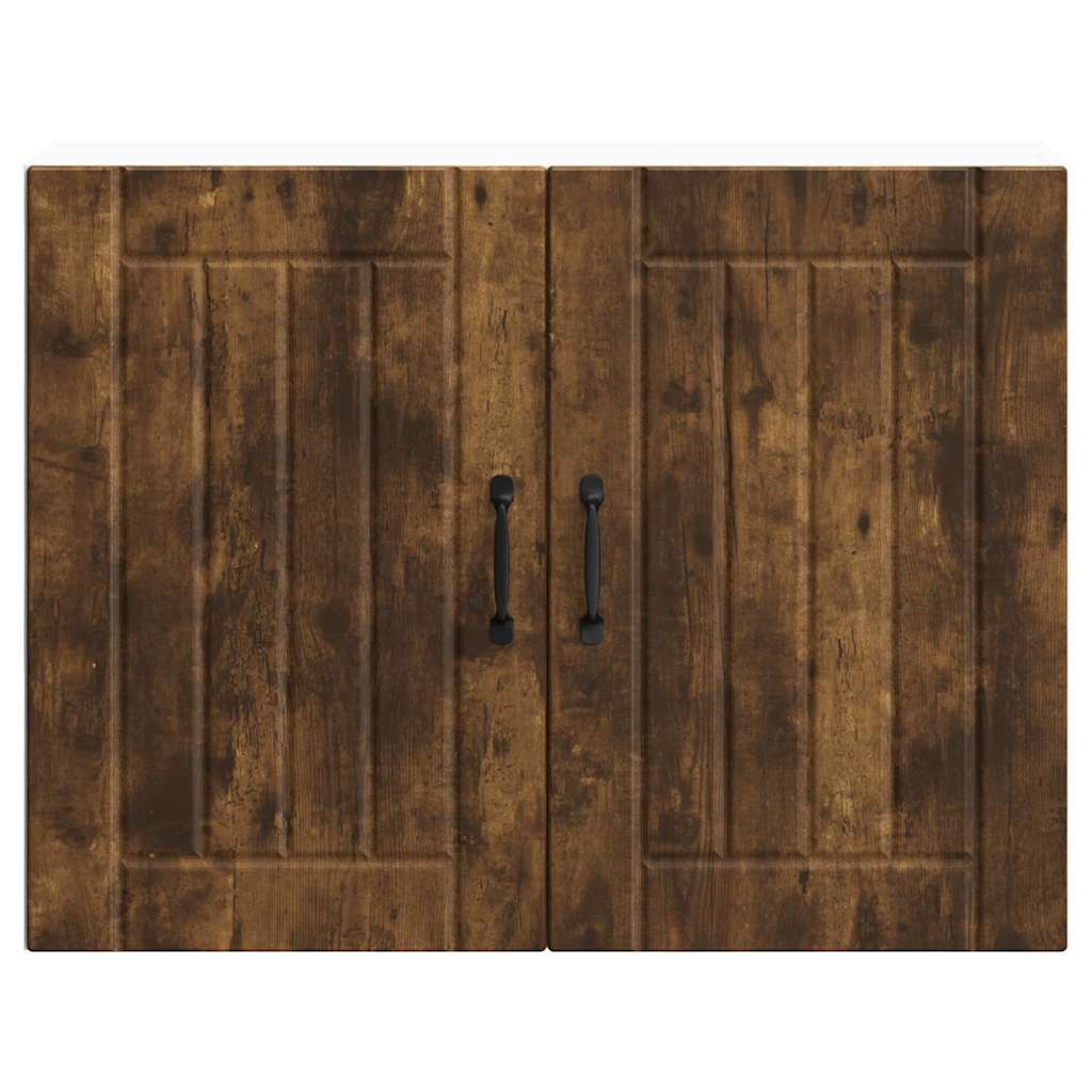 Keukenbovenkast Lucca bewerkt hout gerookt eikenkleurig is nu te koop bij PeponiXL, paradijselijk wonen!