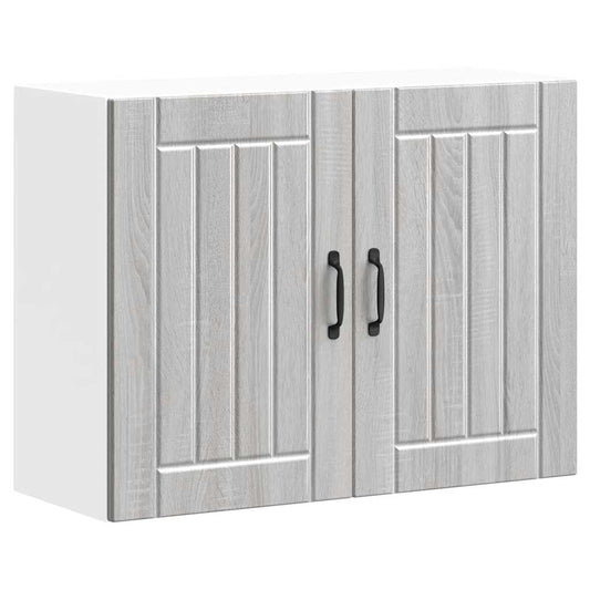 Keukenbovenkast Lucca bewerkt hout grijs sonoma eikenkleur is nu te koop bij PeponiXL, paradijselijk wonen!