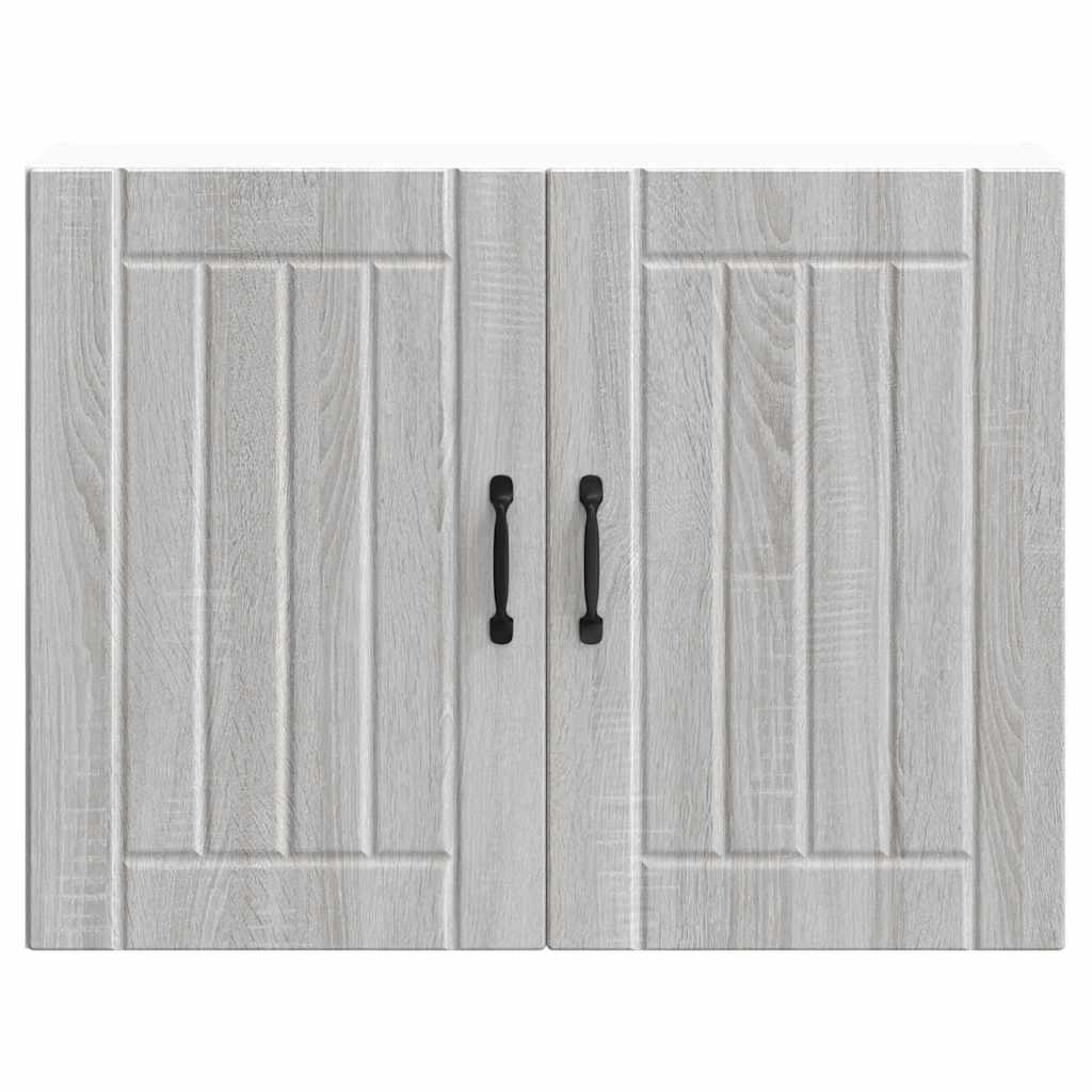 Keukenbovenkast Lucca bewerkt hout grijs sonoma eikenkleur is nu te koop bij PeponiXL, paradijselijk wonen!