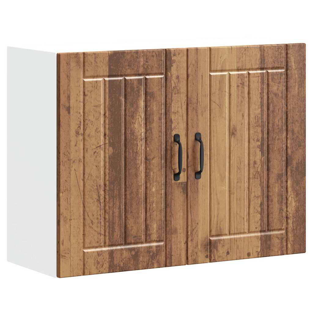 Keukenbovenkast Lucca bewerkt hout oud houtkleurig is nu te koop bij PeponiXL, paradijselijk wonen!