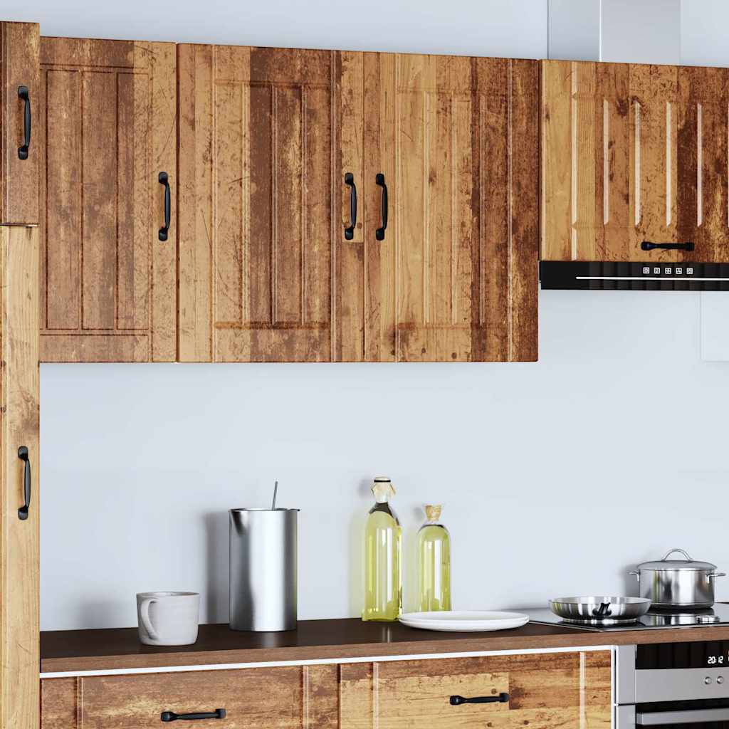 Keukenbovenkast Lucca bewerkt hout oud houtkleurig is nu te koop bij PeponiXL, paradijselijk wonen!