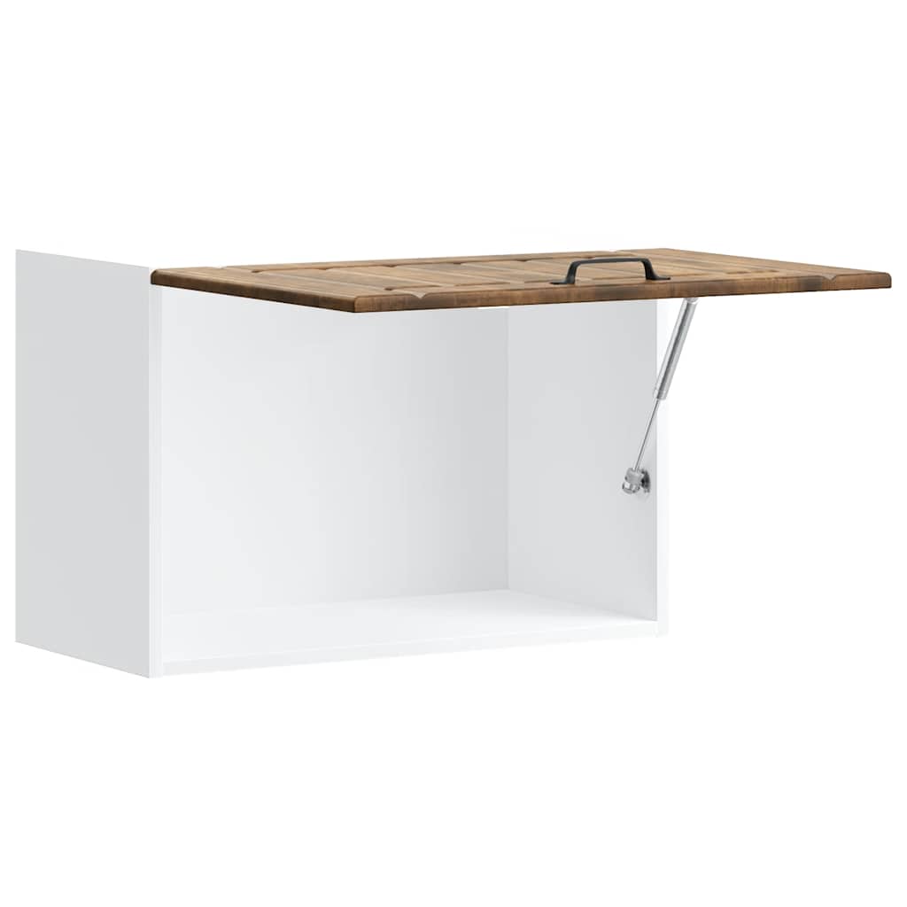 Keukenbovenkast Lucca bewerkt hout gerookt eikenkleurig is nu te koop bij PeponiXL, paradijselijk wonen!