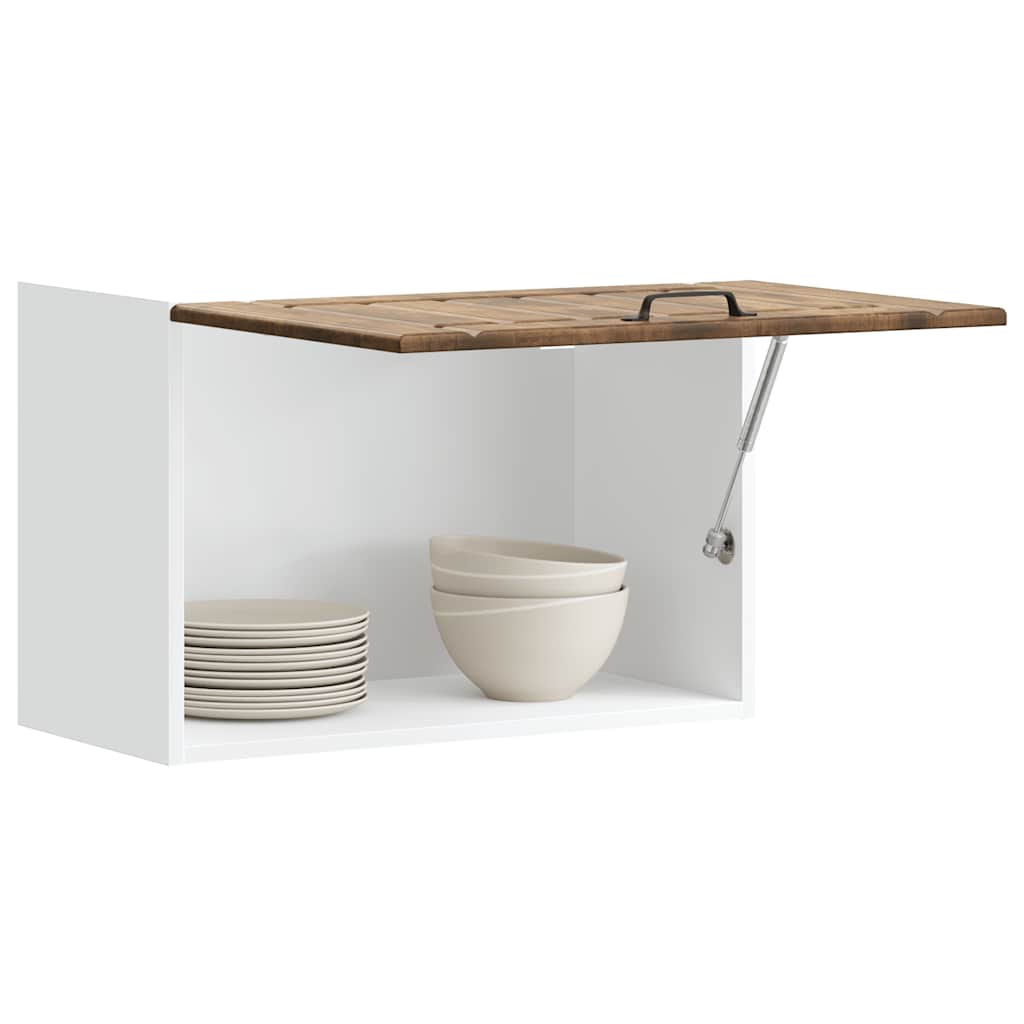 Keukenbovenkast Lucca bewerkt hout gerookt eikenkleurig is nu te koop bij PeponiXL, paradijselijk wonen!