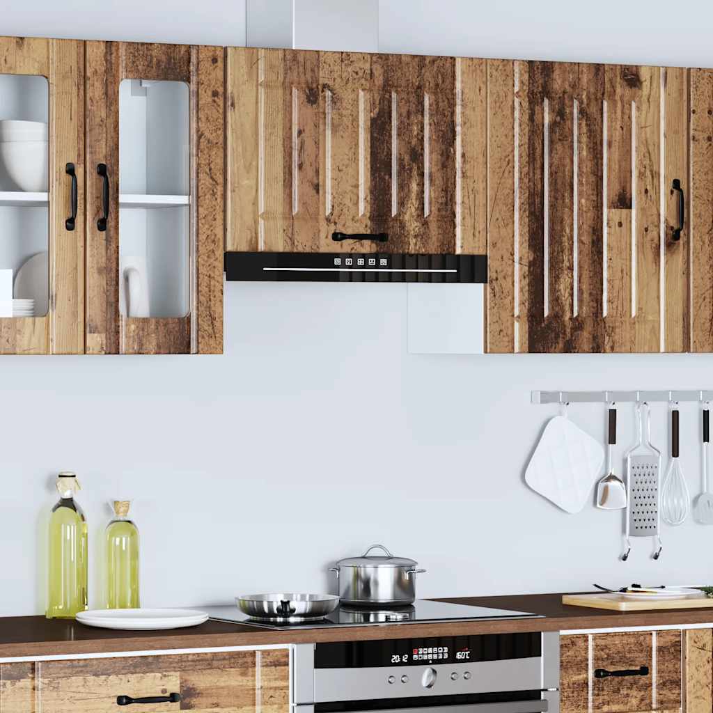Keukenbovenkast Lucca bewerkt hout oud houtkleurig is nu te koop bij PeponiXL, paradijselijk wonen!