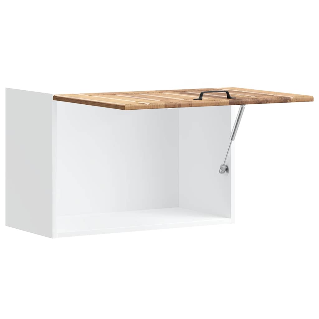 Keukenbovenkast Lucca bewerkt hout oud houtkleurig is nu te koop bij PeponiXL, paradijselijk wonen!