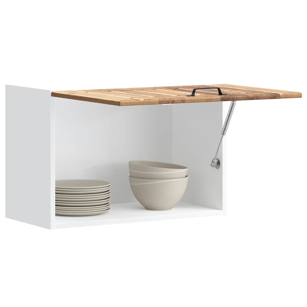 Keukenbovenkast Lucca bewerkt hout oud houtkleurig is nu te koop bij PeponiXL, paradijselijk wonen!