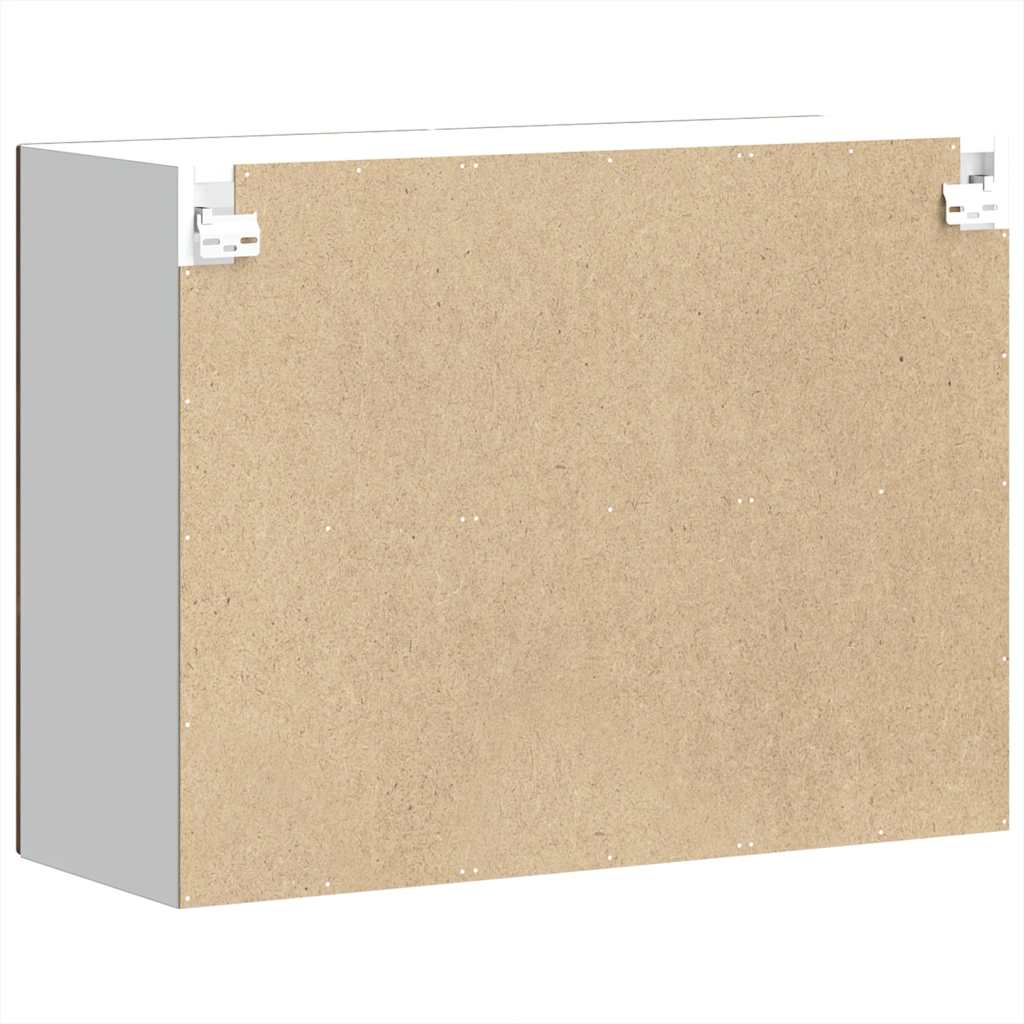 Keukenbovenkast met glazen deur Lucca bewerkt hout gerookt eikenkleur is nu te koop bij PeponiXL, paradijselijk wonen!