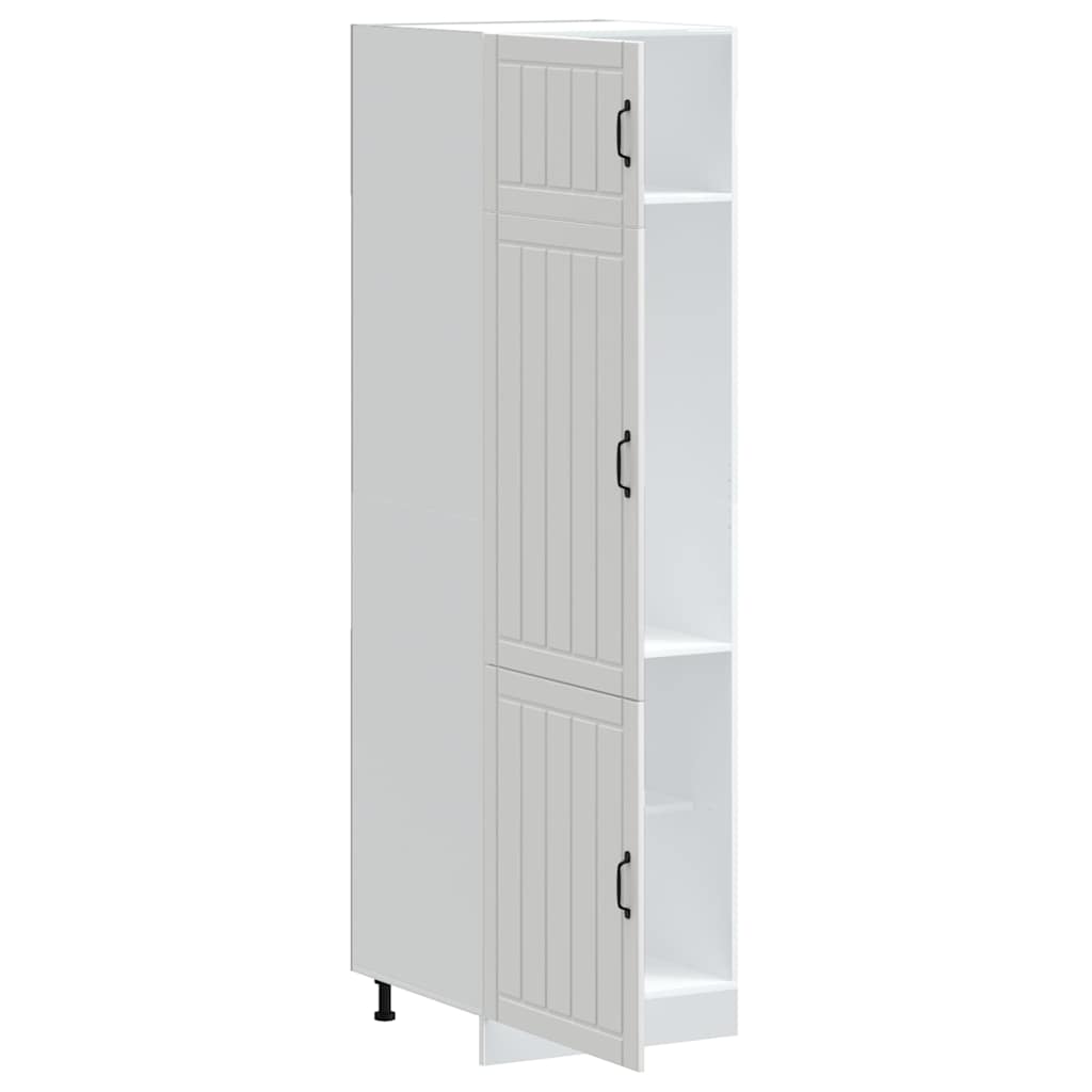 Keukenkast Lucca bewerkt hout wit is nu te koop bij PeponiXL, paradijselijk wonen!