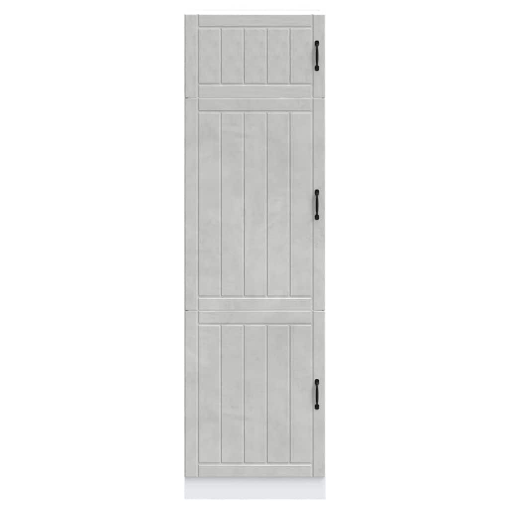 Keukenkast Lucca bewerkt hout betongrijs is nu te koop bij PeponiXL, paradijselijk wonen!