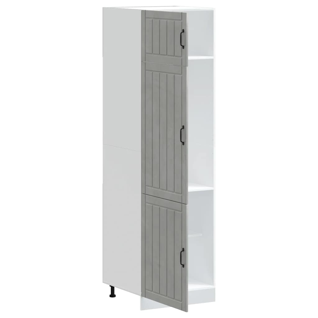 Keukenkast Lucca bewerkt hout betongrijs is nu te koop bij PeponiXL, paradijselijk wonen!