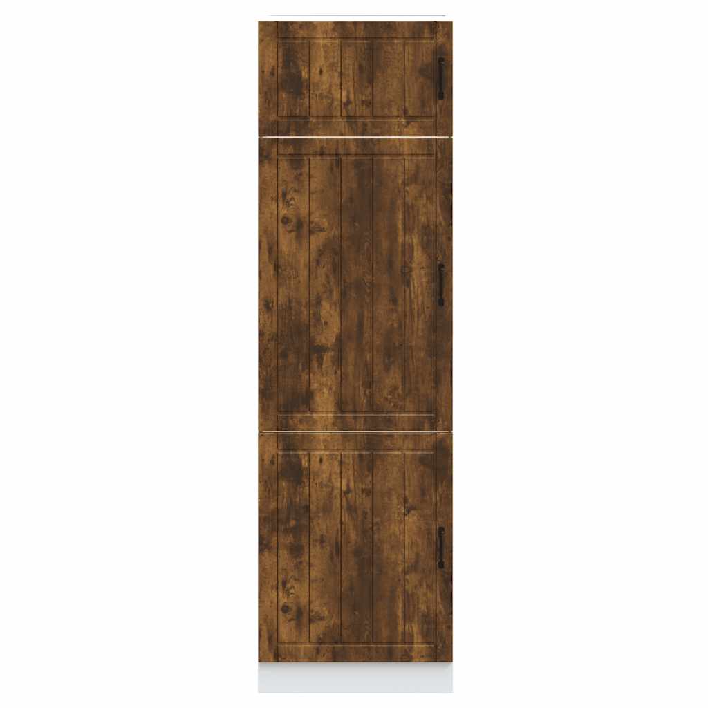 Keukenkast Lucca bewerkt hout gerookt eikenkleurig is nu te koop bij PeponiXL, paradijselijk wonen!