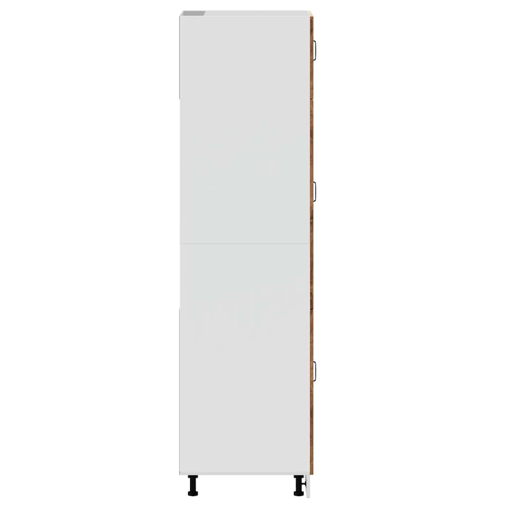 Keukenkast Lucca bewerkt hout oud houtkleurig is nu te koop bij PeponiXL, paradijselijk wonen!