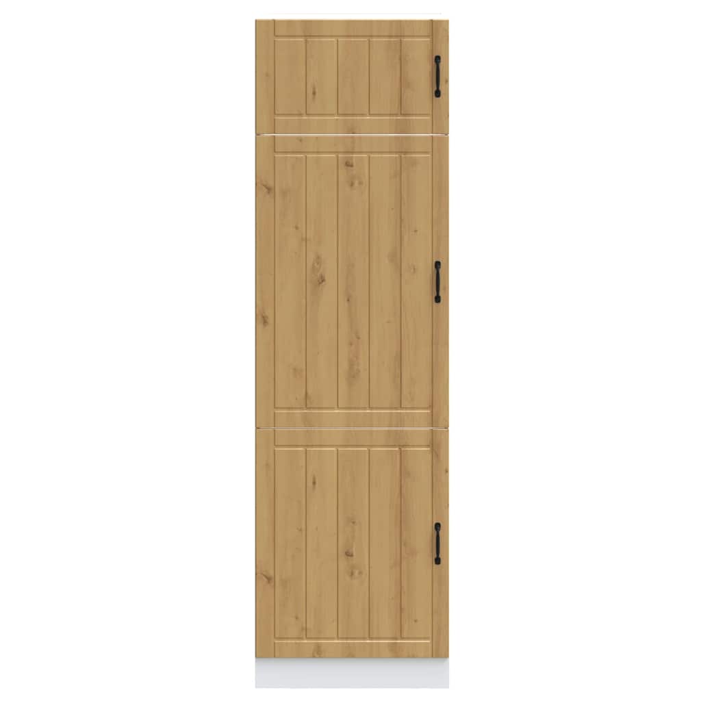 Keukenkast Lucca bewerkt hout artisanaal eikenkleur is nu te koop bij PeponiXL, paradijselijk wonen!