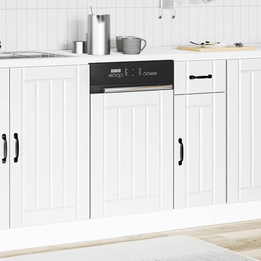 Vaatwaspaneel Lucca bewerkt hout wit is nu te koop bij PeponiXL, paradijselijk wonen!