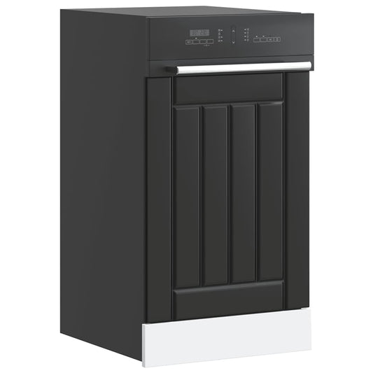 Vaatwaspaneel Lucca bewerkt hout zwart is nu te koop bij PeponiXL, paradijselijk wonen!