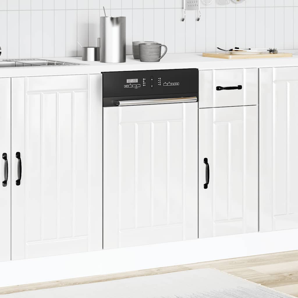 Vaatwaspaneel Lucca bewerkt hout hoogglans wit is nu te koop bij PeponiXL, paradijselijk wonen!