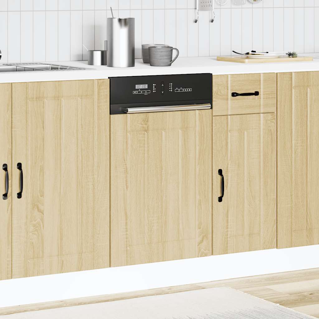 Vaatwaspaneel Lucca bewerkt hout sonoma eikenkleurig is nu te koop bij PeponiXL, paradijselijk wonen!