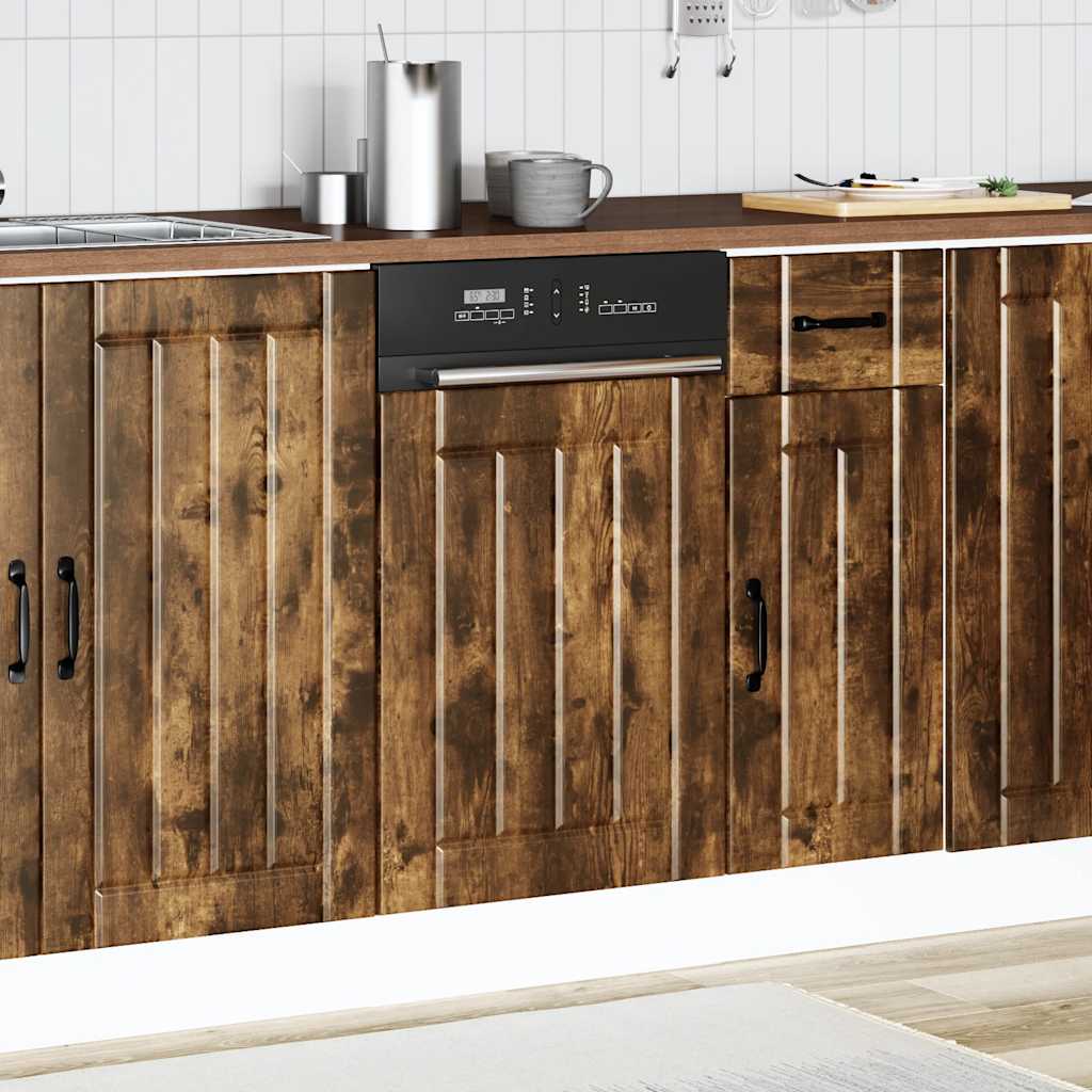 Vaatwaspaneel Lucca bewerkt hout gerookt eikenkleurig is nu te koop bij PeponiXL, paradijselijk wonen!