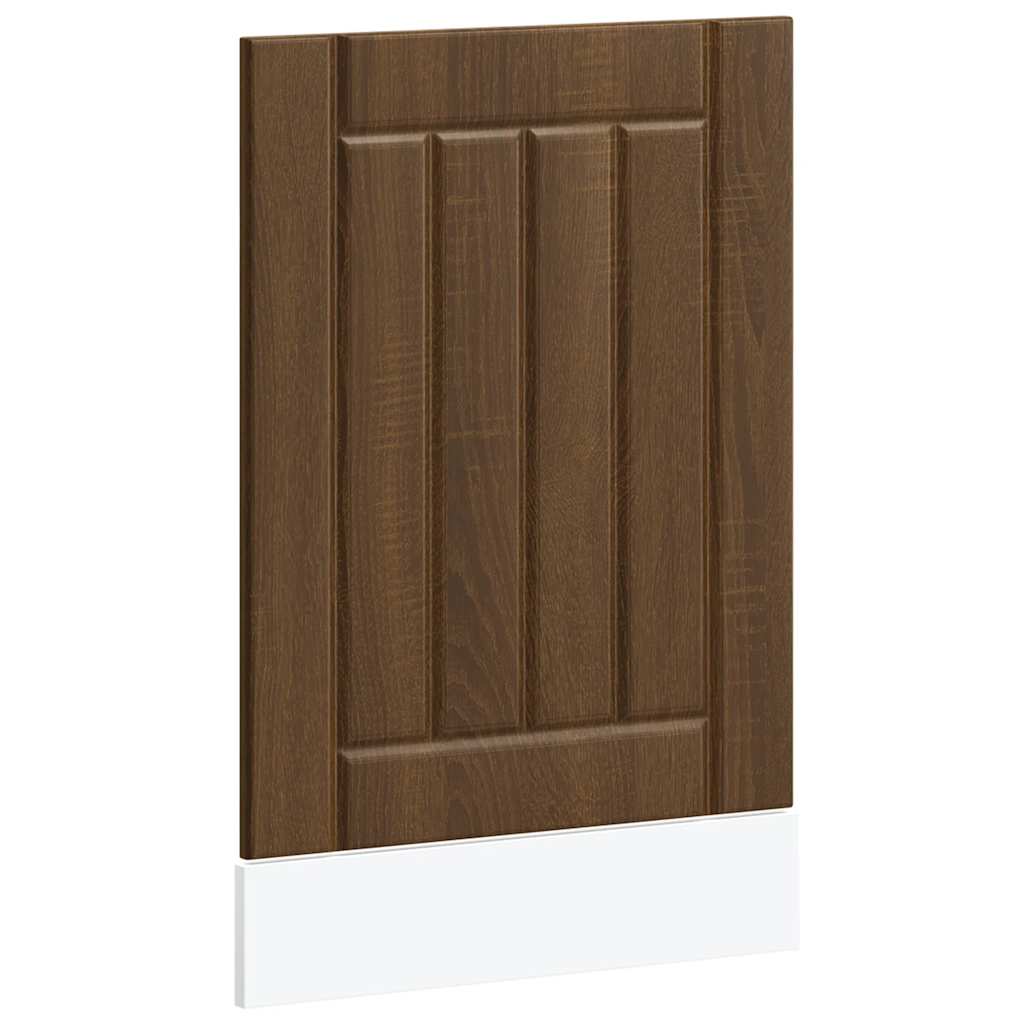 Vaatwaspaneel Lucca bewerkt hout bruin eikenkleur is nu te koop bij PeponiXL, paradijselijk wonen!
