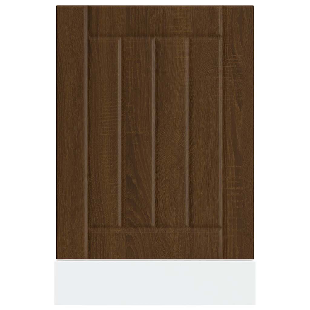 Vaatwaspaneel Lucca bewerkt hout bruin eikenkleur is nu te koop bij PeponiXL, paradijselijk wonen!
