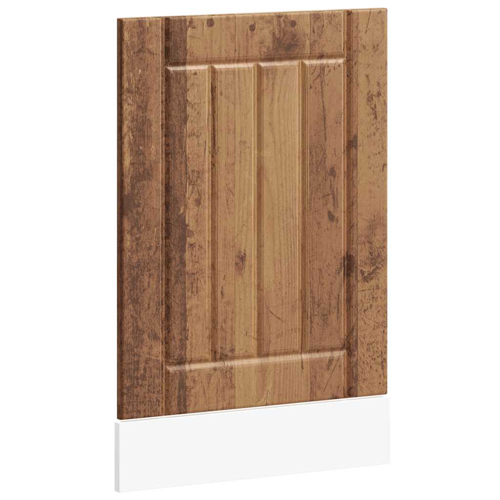 Vaatwaspaneel Lucca bewerkt hout oud houtkleurig is nu te koop bij PeponiXL, paradijselijk wonen!