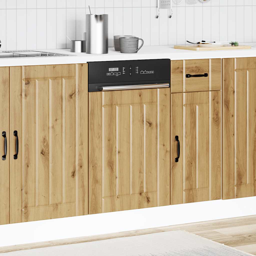Vaatwaspaneel Lucca bewerkt hout artisanaal eikenkleur is nu te koop bij PeponiXL, paradijselijk wonen!
