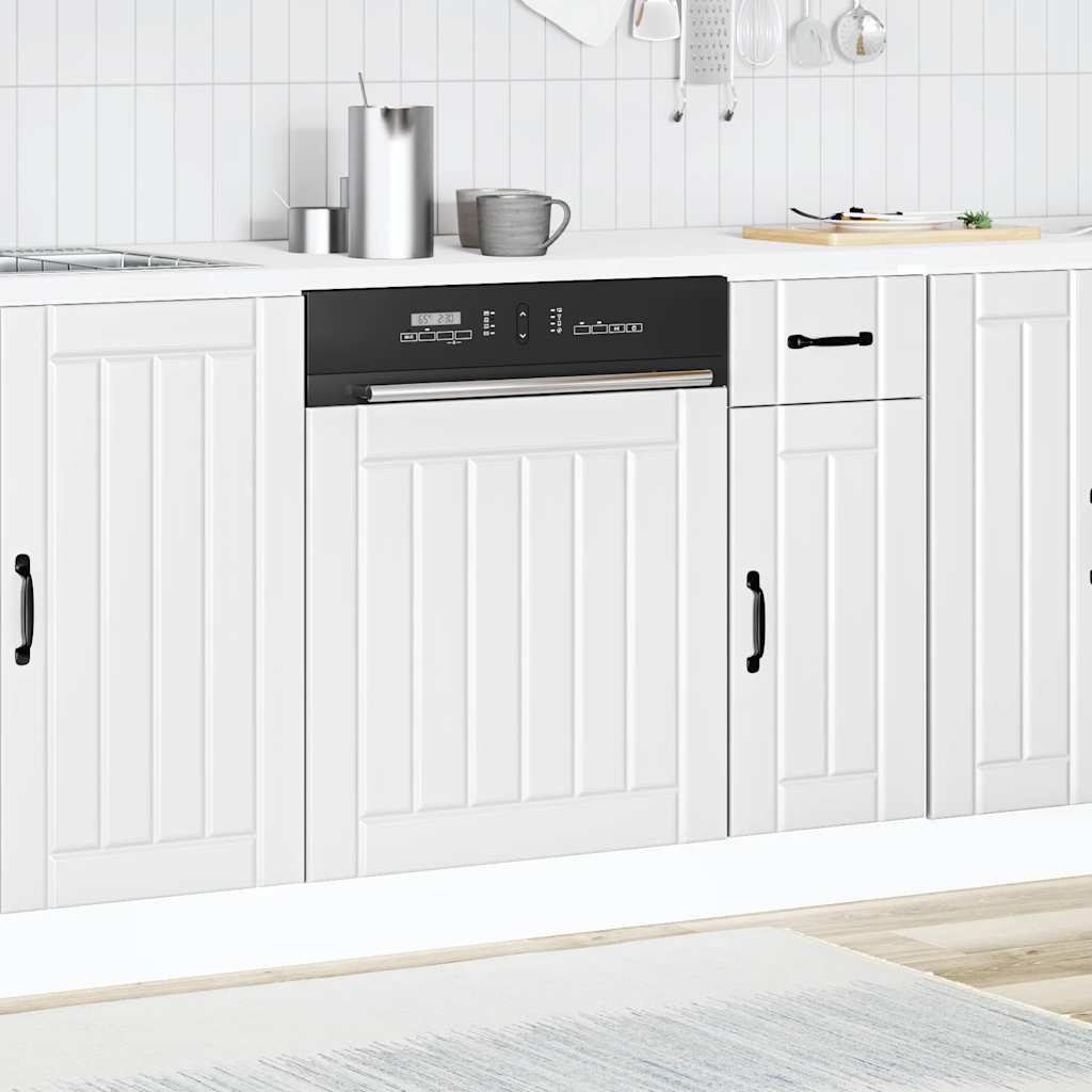 Vaatwaspaneel Lucca bewerkt hout wit is nu te koop bij PeponiXL, paradijselijk wonen!