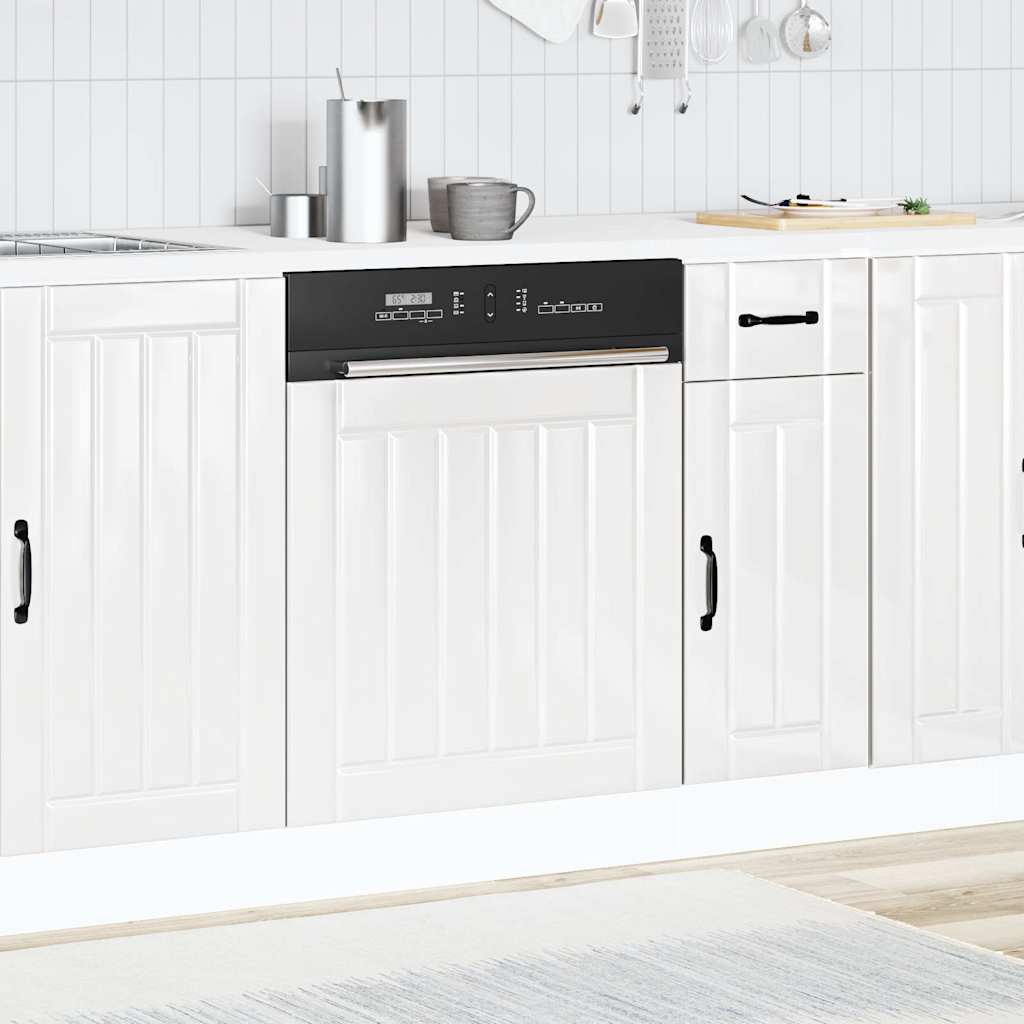 Vaatwaspaneel Lucca bewerkt hout hoogglans wit is nu te koop bij PeponiXL, paradijselijk wonen!