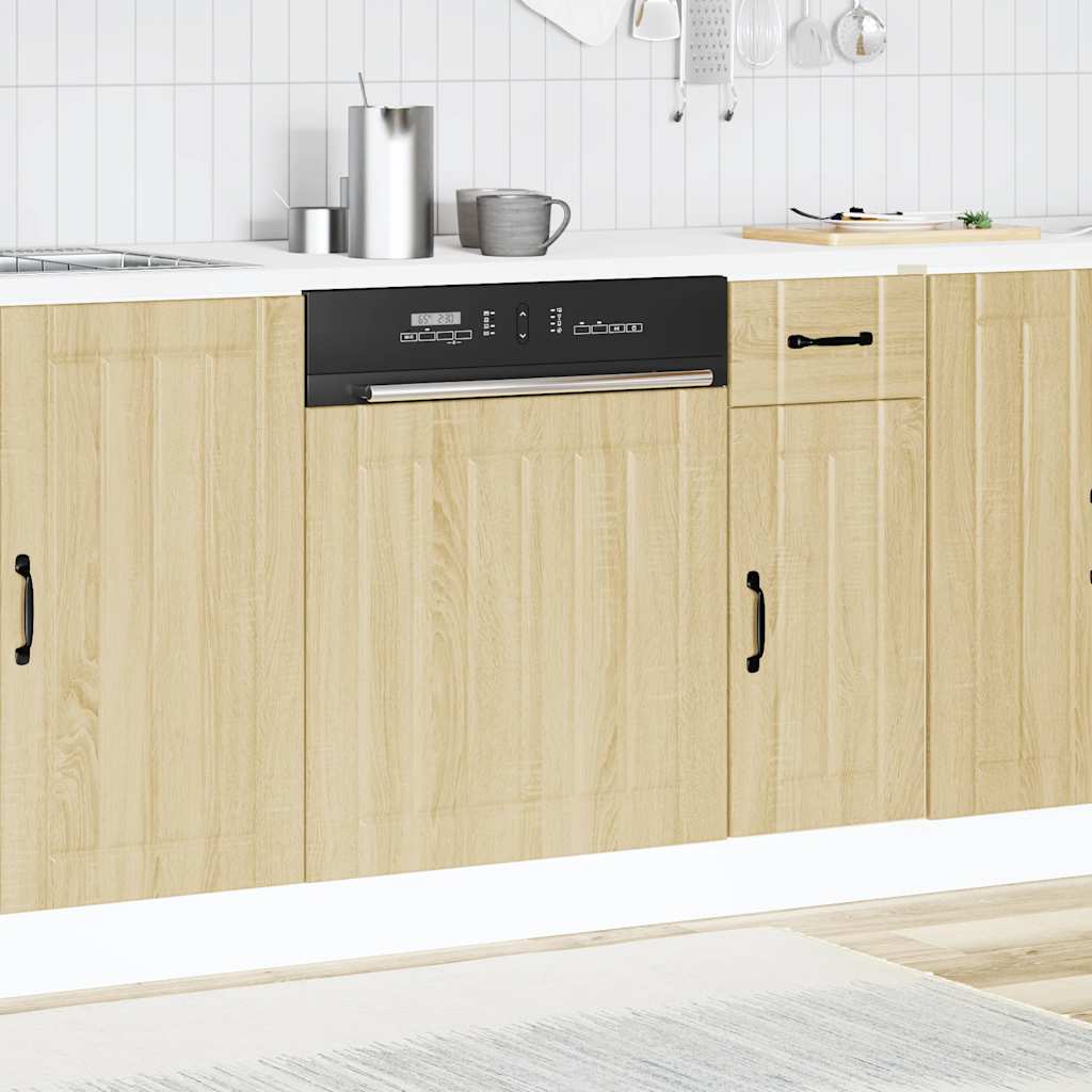 Vaatwaspaneel Lucca bewerkt hout sonoma eikenkleurig is nu te koop bij PeponiXL, paradijselijk wonen!