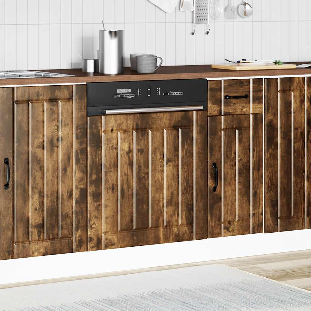 Vaatwaspaneel Lucca bewerkt hout gerookt eikenkleurig is nu te koop bij PeponiXL, paradijselijk wonen!