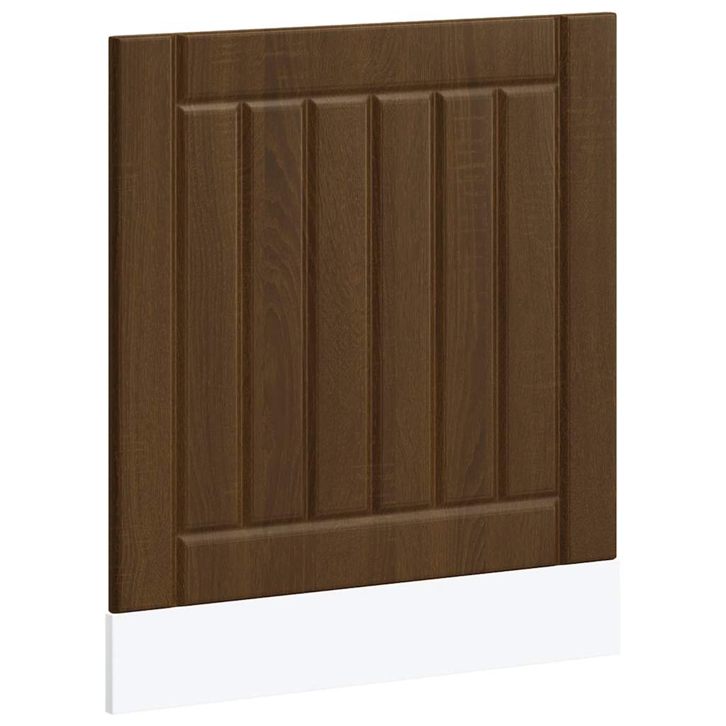 Vaatwaspaneel Lucca bewerkt hout bruin eikenkleur is nu te koop bij PeponiXL, paradijselijk wonen!