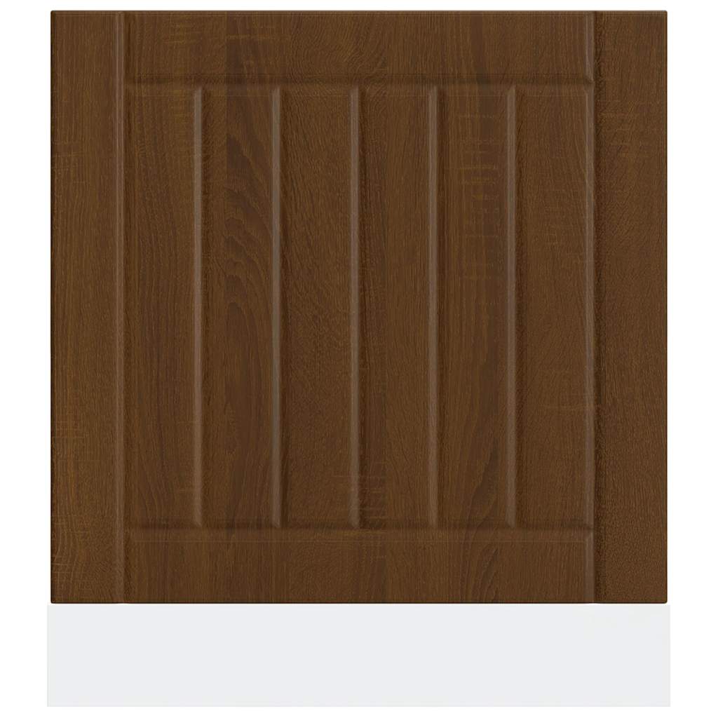 Vaatwaspaneel Lucca bewerkt hout bruin eikenkleur is nu te koop bij PeponiXL, paradijselijk wonen!