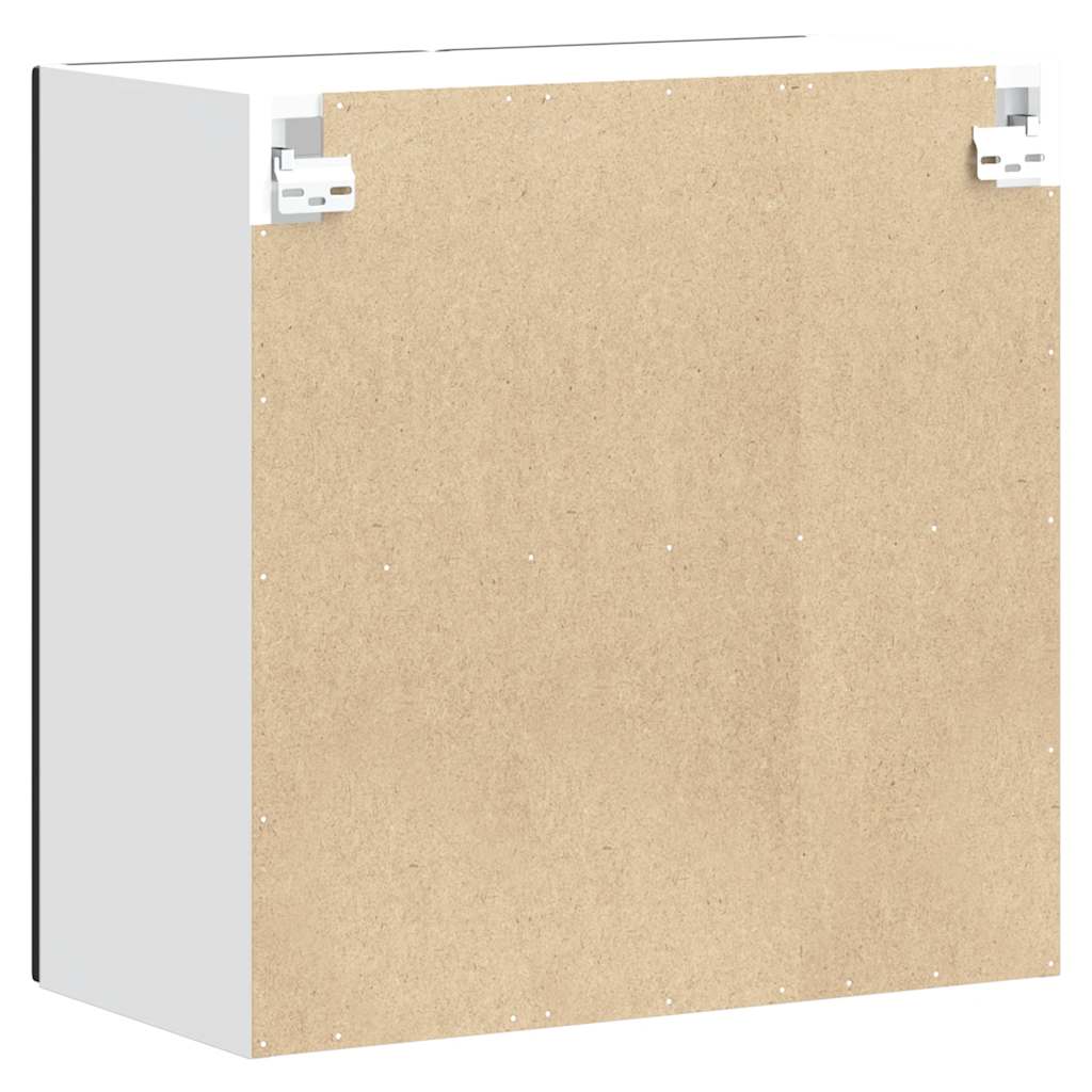 Keukenbovenkast met glazen deur Lucca bewerkt hout zwart is nu te koop bij PeponiXL, paradijselijk wonen!
