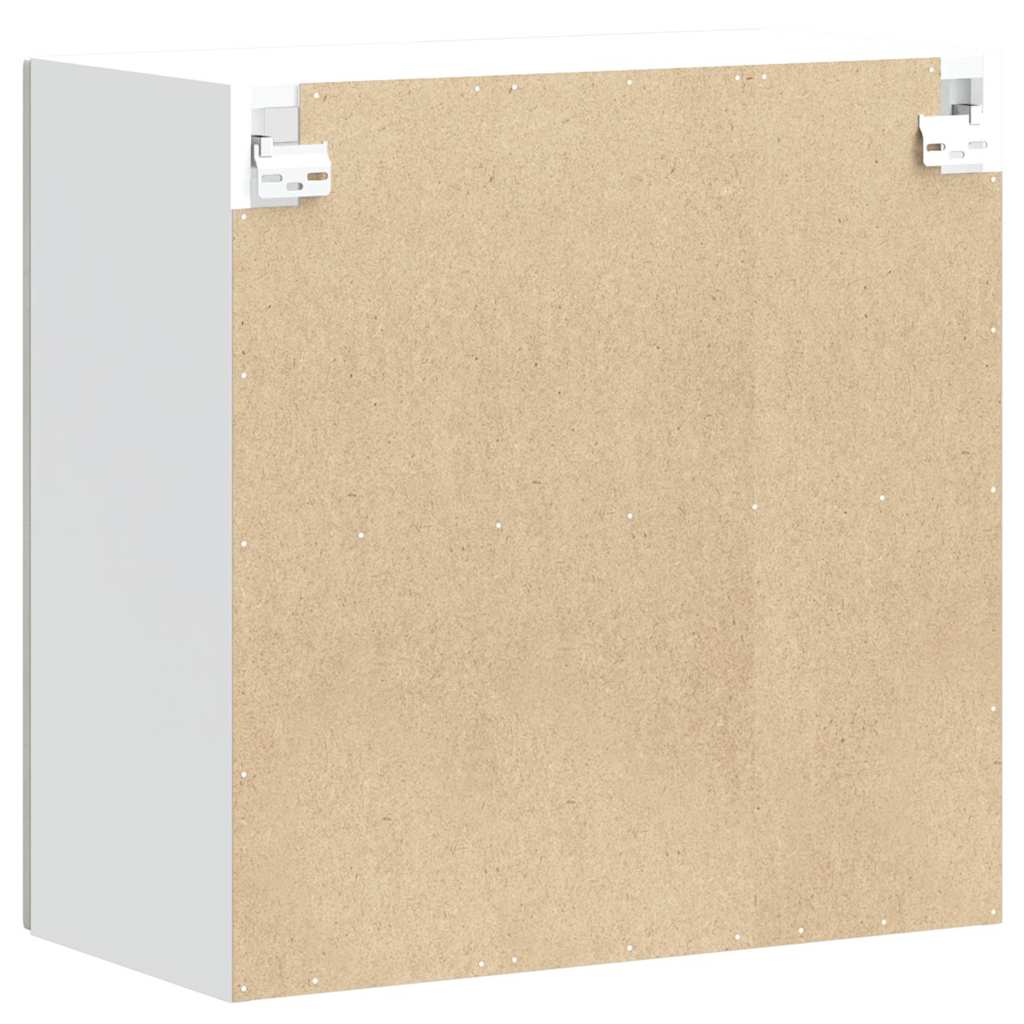 Keukenbovenkast met glazen deur Lucca bewerkt hout betongrijs is nu te koop bij PeponiXL, paradijselijk wonen!