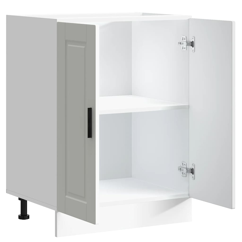 Onderkast "Porto" bewerkt hout wit is nu te koop bij PeponiXL, paradijselijk wonen!