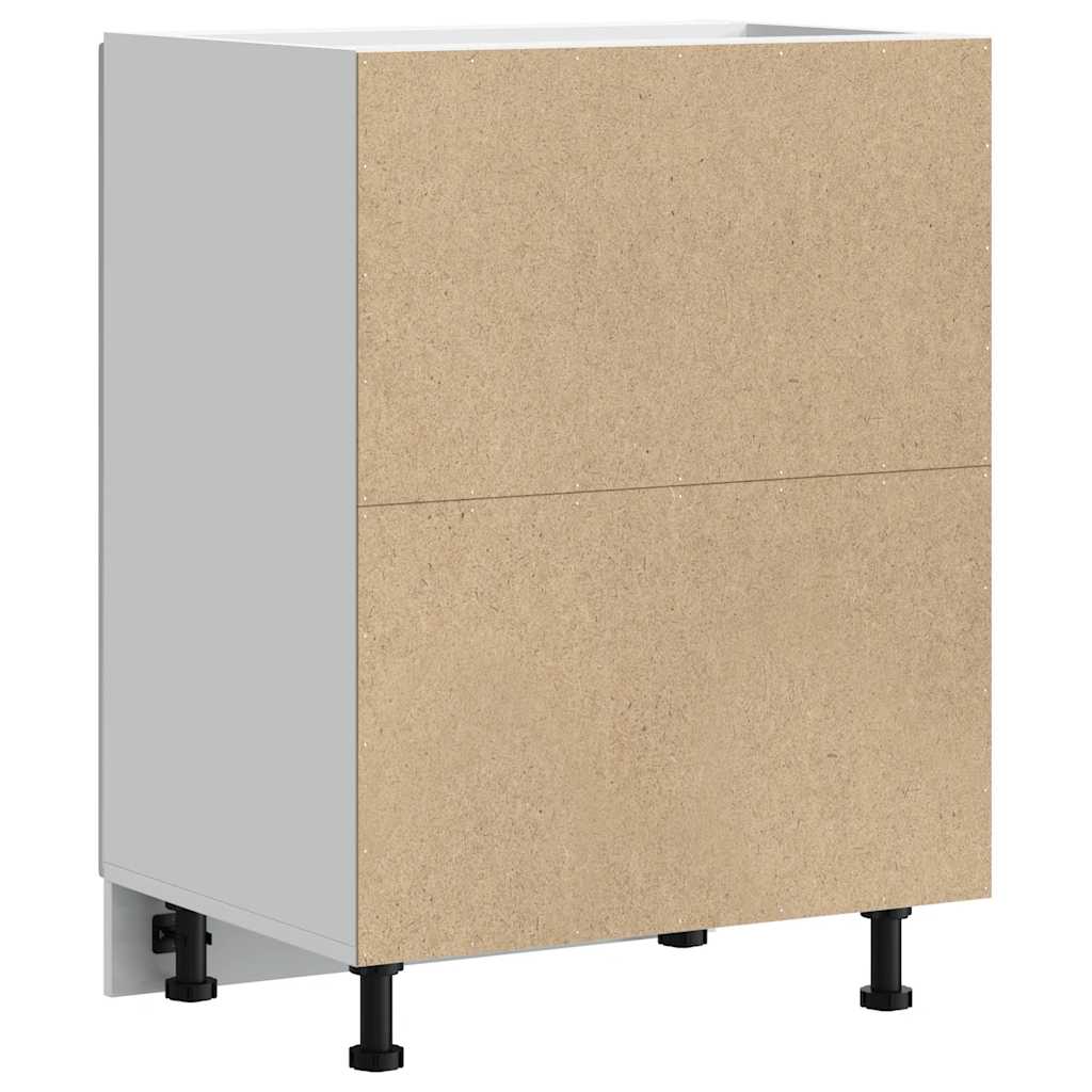 Onderkast "Porto" bewerkt hout wit is nu te koop bij PeponiXL, paradijselijk wonen!