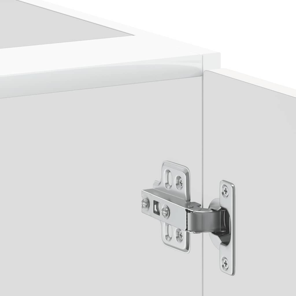 Onderkast "Porto" bewerkt hout wit is nu te koop bij PeponiXL, paradijselijk wonen!