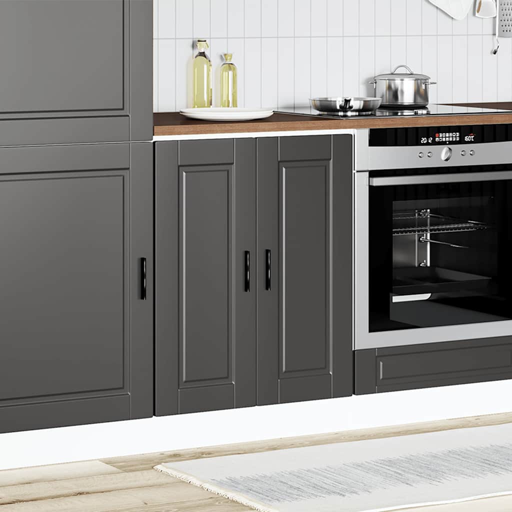 Onderkast "Porto" bewerkt hout zwart is nu te koop bij PeponiXL, paradijselijk wonen!