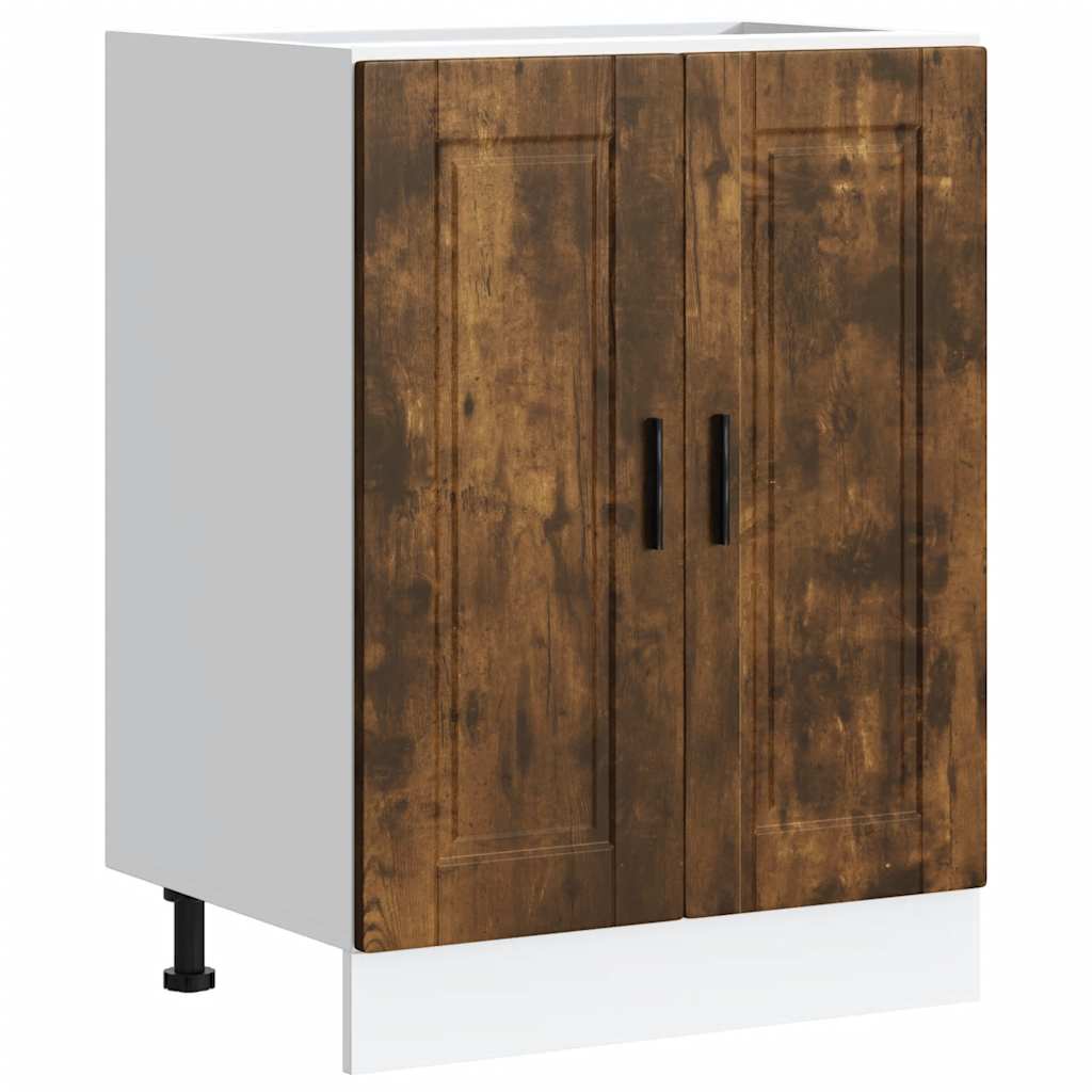 Onderkast "Porto" bewerkt hout gerookt eikenkleurig is nu te koop bij PeponiXL, paradijselijk wonen!