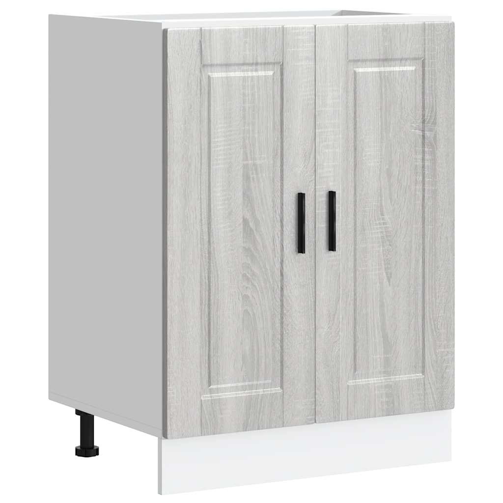 Onderkast "Porto" bewerkt hout grijs sonoma eiken is nu te koop bij PeponiXL, paradijselijk wonen!