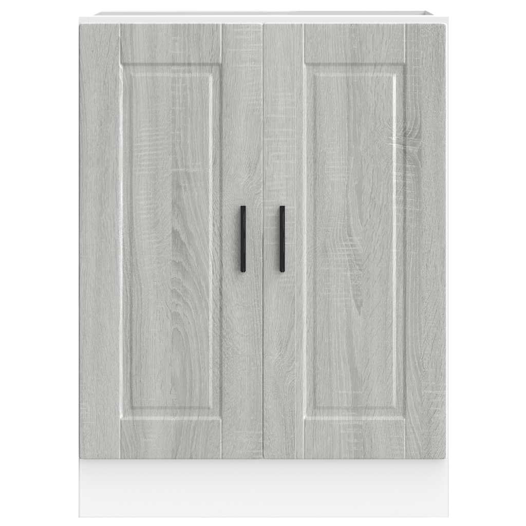 Onderkast "Porto" bewerkt hout grijs sonoma eiken is nu te koop bij PeponiXL, paradijselijk wonen!