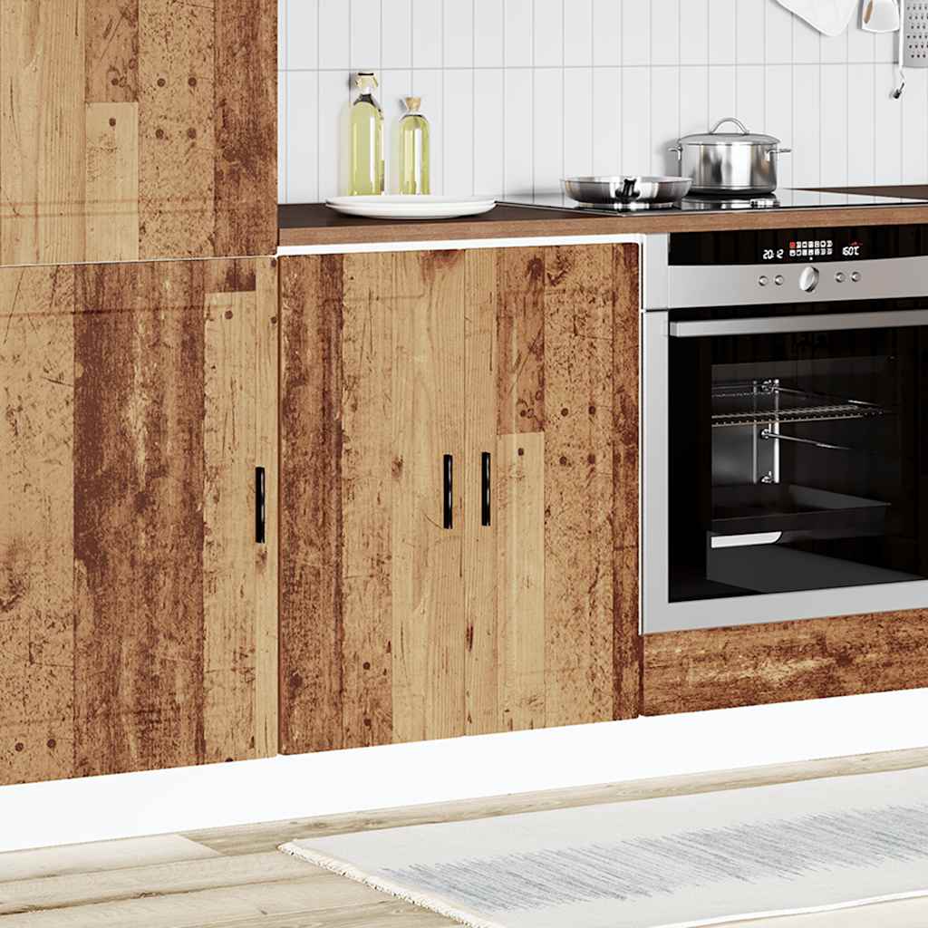 Onderkast "Porto" bewerkt hout oud houtkleurig is nu te koop bij PeponiXL, paradijselijk wonen!