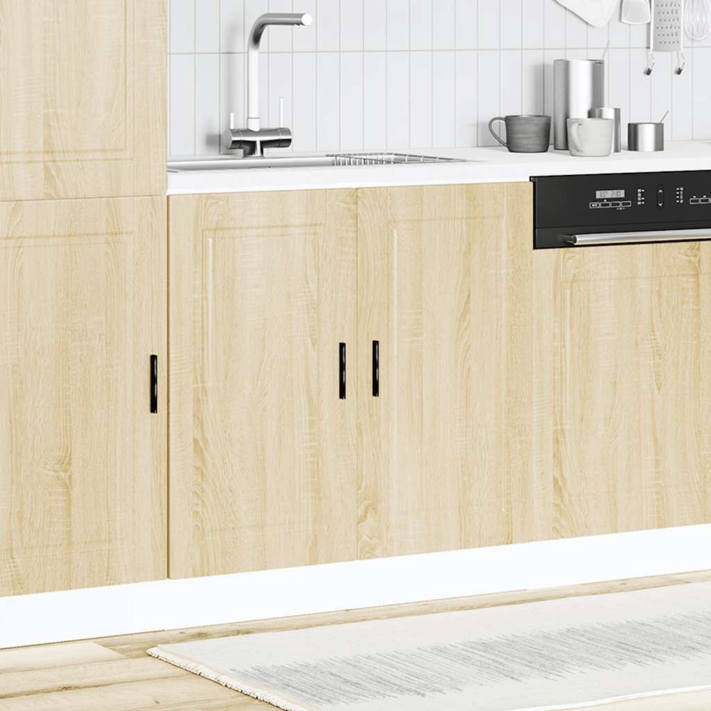 Spoelbakonderkast Porto 80x46x81,5 cm bewerkt hout sonoma eiken is nu te koop bij PeponiXL, paradijselijk wonen!