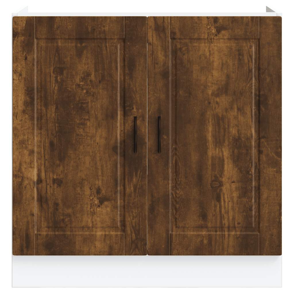 Spoelbakonderkast Porto 80x46x81,5cm bewerkt hout gerookt eiken is nu te koop bij PeponiXL, paradijselijk wonen!