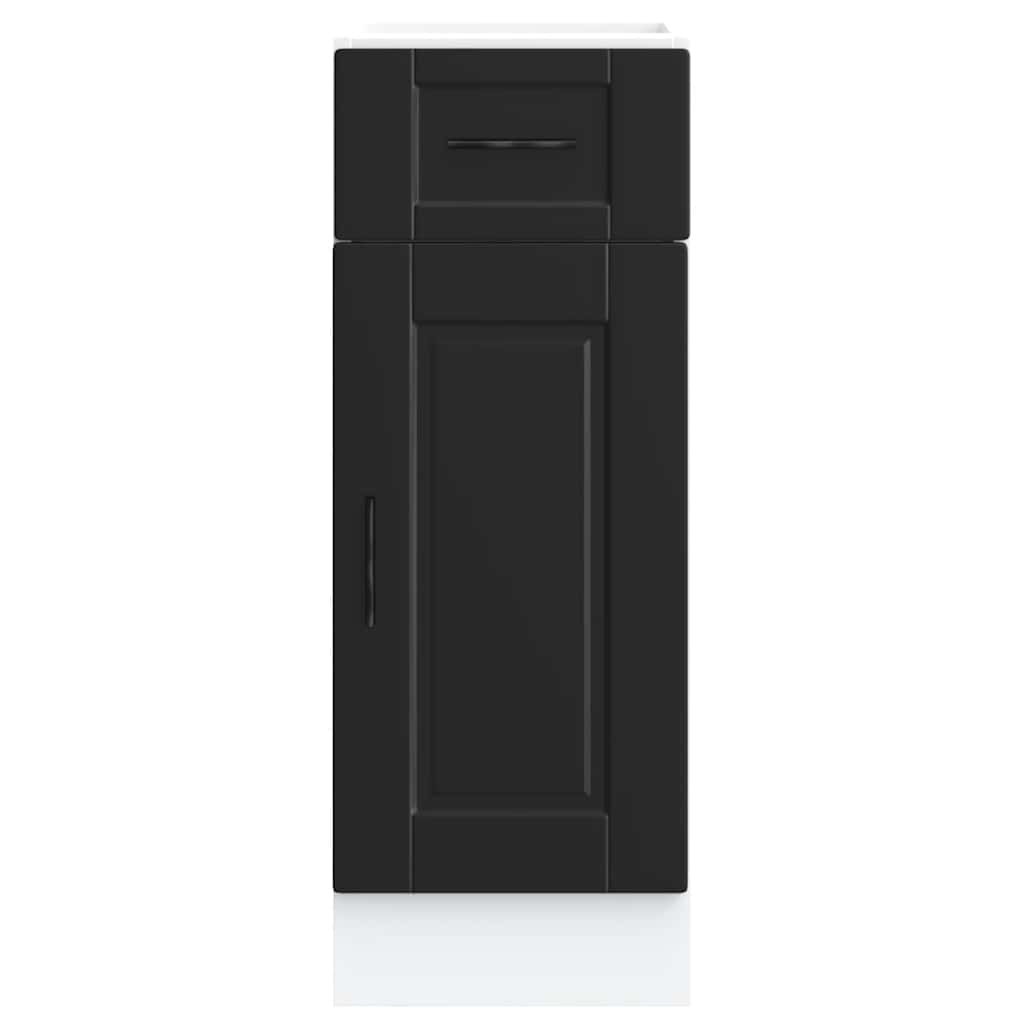 Onderkast "Porto" bewerkt hout zwart is nu te koop bij PeponiXL, paradijselijk wonen!