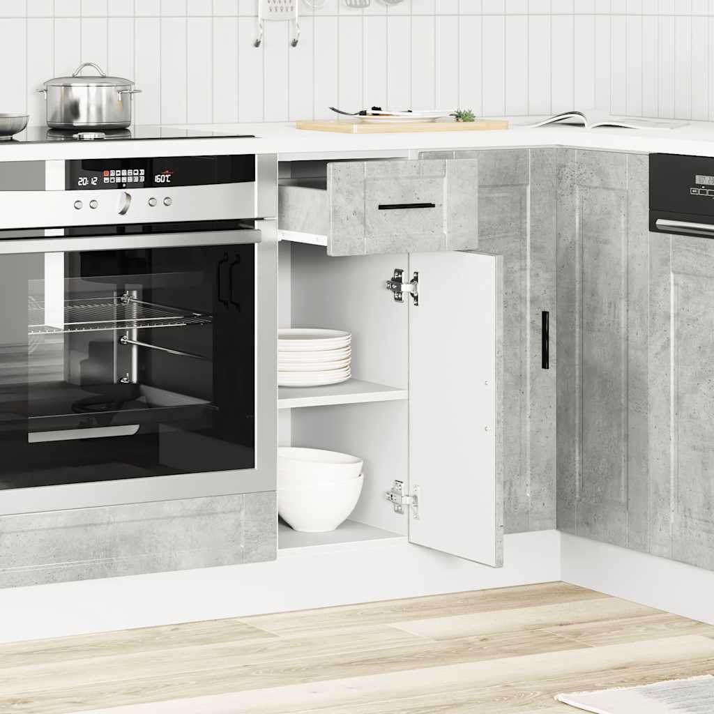 Onderkast "Porto" bewerkt hout betongrijs is nu te koop bij PeponiXL, paradijselijk wonen!