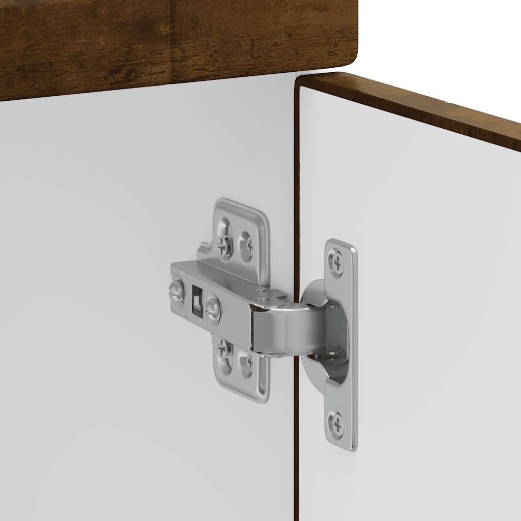 Onderkast "Porto" bewerkt hout gerookt eikenkleurig is nu te koop bij PeponiXL, paradijselijk wonen!