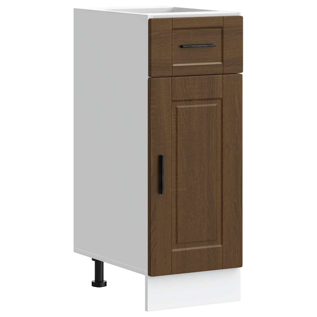 Onderkast "Porto" bewerkt hout bruin eikenkleur is nu te koop bij PeponiXL, paradijselijk wonen!