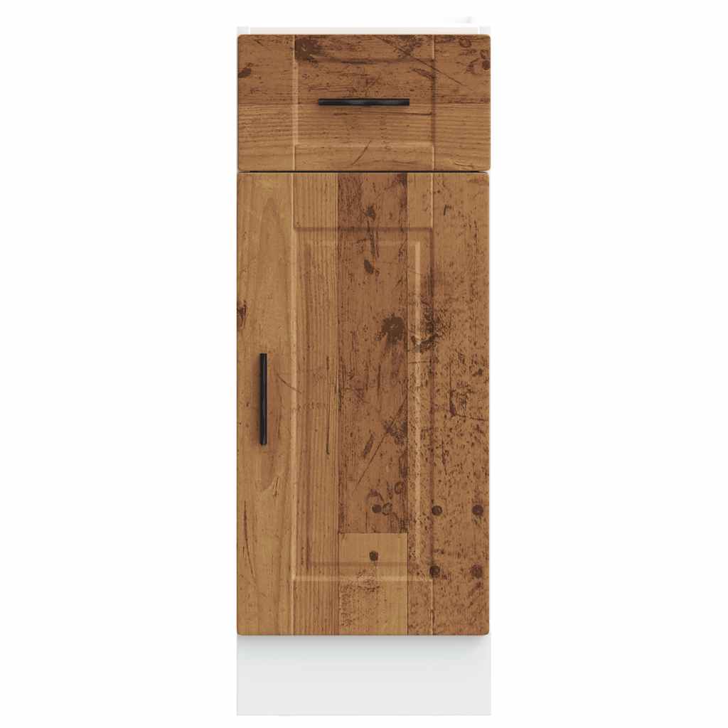 Onderkast "Porto" bewerkt hout oud houtkleurig is nu te koop bij PeponiXL, paradijselijk wonen!